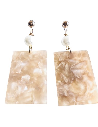 Χειροποίητα γυναικεία σκουλαρίκια με πέρλα Dorian