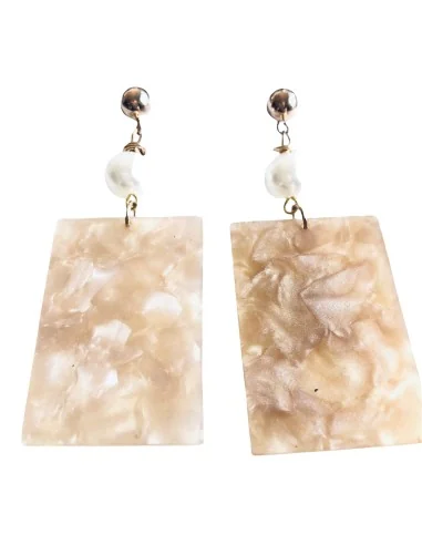 Χειροποίητα γυναικεία σκουλαρίκια με πέρλα Dorian