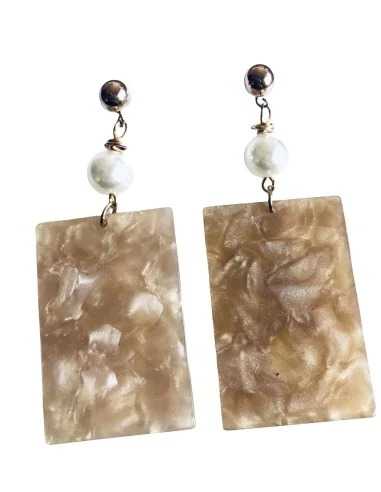 Χειροποίητα γυναικεία σκουλαρίκια με πέρλα Dorian