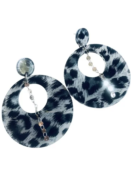 Γυναικεία χειροποίητα σκουλαρίκια από πλεξιγκλάς σε γκρι μαύρη απόχρωση ταρταρούγας ατσάλινη αλυσίδα και κούμπωμα καρφί Aster Γυναικεία χειροποίητα σκουλαρίκια από πλεξιγκλάς σε γκρι μαύρη απόχρωση ταρταρούγας ατσάλινη αλυσίδα και κούμπωμα καρφί Aster