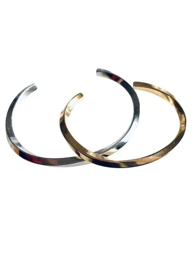Χειροπέδα από ατσάλι σε ασημί ή χρυσό Joli