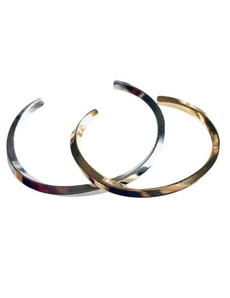 Χειροπέδα από ατσάλι σε ασημί ή χρυσό Joli Χειροπέδα από ατσάλι σε ασημί ή χρυσό Joli
