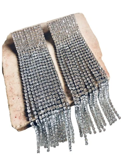 Γυναικεία statement σκουλαρίκια από χυτή αλυσίδα με στρας και κούμπωμα καρφί Shiny Shiny Γυναικεία statement σκουλαρίκια από χυτή αλυσίδα με στρας και κούμπωμα καρφί Shiny Shiny