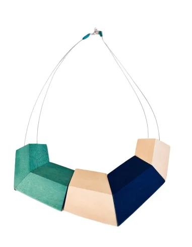 Χειροποίητο γυναικείο τρίχωμο κολιέ από ξύλο...