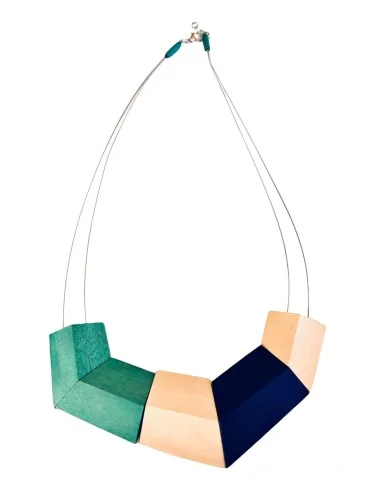 Χειροποίητο γυναικείο τρίχωμο κολιέ από ξύλο...