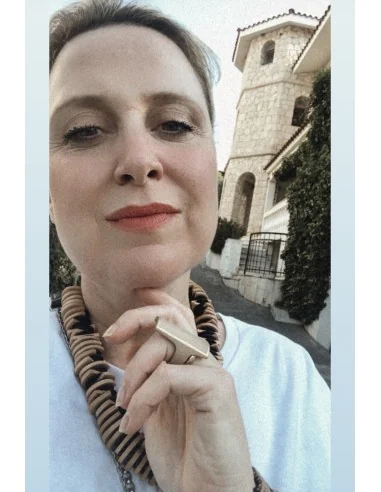 Χειροποίητο γυναικείο ξύλινο δαχτυλίδι Totem