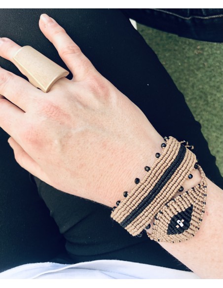 Χειροποίητο γυναικείο βραχιόλι μακραμέ Charlotte