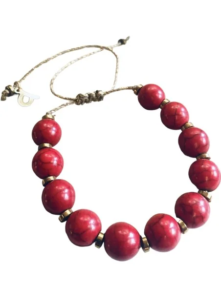 βραχιόλι με ημιπολύτιμες πέτρες