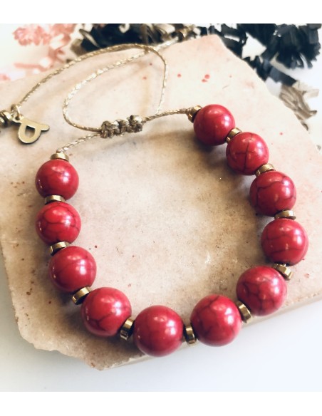 βραχιόλι με ημιπολύτιμες πέτρες