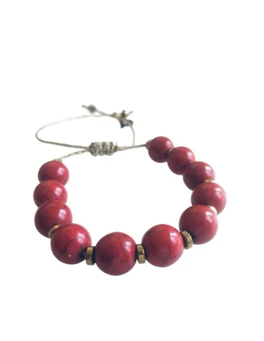 βραχιόλι με ημιπολύτιμες πέτρες