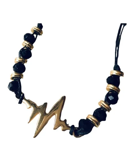 Χειροποίητο κολιέ με κρύσταλλα και ημιπολύτιμες πέτρες Αιματίτη Heart rate