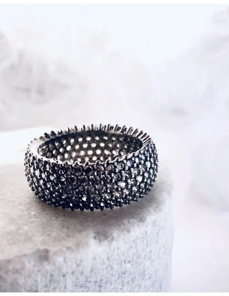 Γυναικείο δαχτυλίδι από ασήμι 925 και ζιργκόν