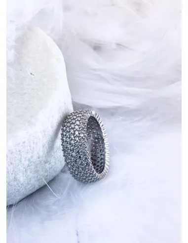 Γυναικείο δαχτυλίδι από ασήμι 925 και ζιργκόν