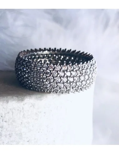 Γυναικείο δαχτυλίδι από ασήμι 925 και ζιργκόν