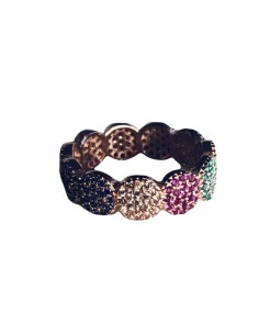 Γυναικείο δαχτυλίδι από ασήμι 925 και πολύχρωμα ζιργκόν 2