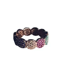 Γυναικείο δαχτυλίδι από ασήμι 925 και πολύχρωμα ζιργκόν 2