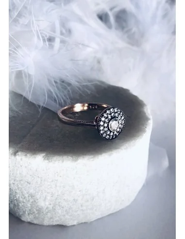 Γυναικείο δαχτυλίδι από ασήμι 925 και ζιργκόν