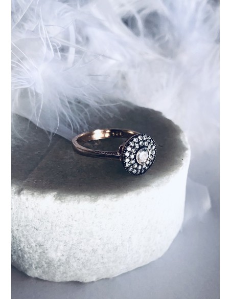 Γυναικείο δαχτυλίδι από ασήμι 925 και ζιργκόν