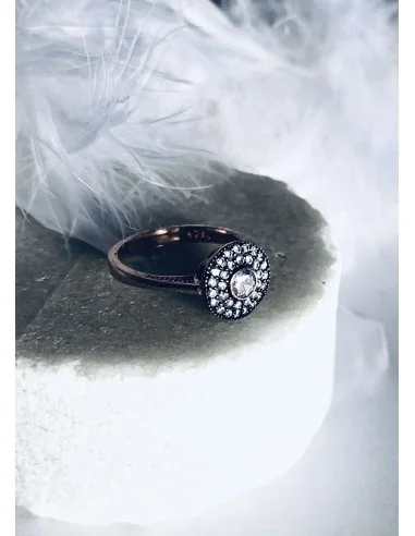 Γυναικείο δαχτυλίδι από ασήμι 925 και ζιργκόν