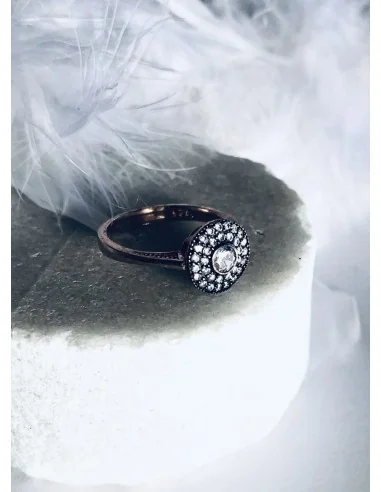 Γυναικείο δαχτυλίδι από ασήμι 925 και ζιργκόν