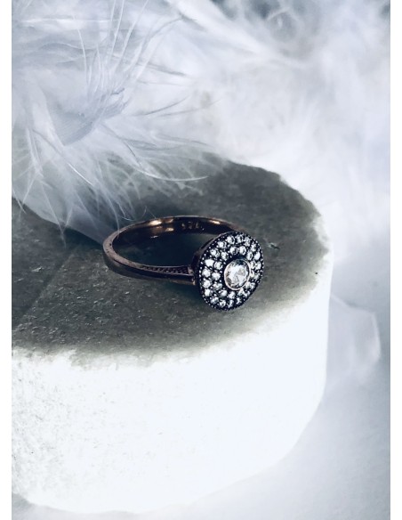 Γυναικείο δαχτυλίδι από ασήμι 925 και ζιργκόν