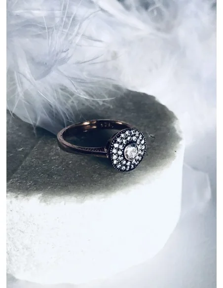 Γυναικείο δαχτυλίδι από ασήμι 925 και ζιργκόν