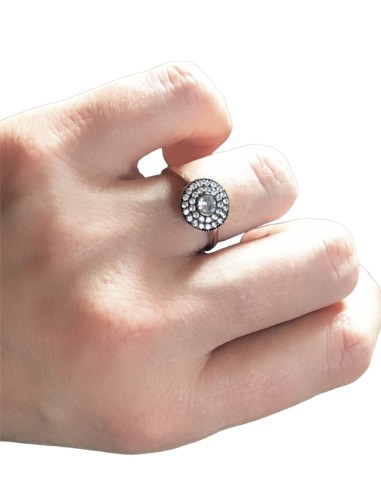 Γυναικείο δαχτυλίδι από ασήμι 925 και ζιργκόν