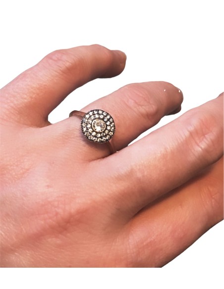 Γυναικείο δαχτυλίδι από ασήμι 925 και ζιργκόν