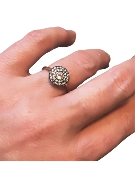 Γυναικείο δαχτυλίδι από ασήμι 925 και ζιργκόν