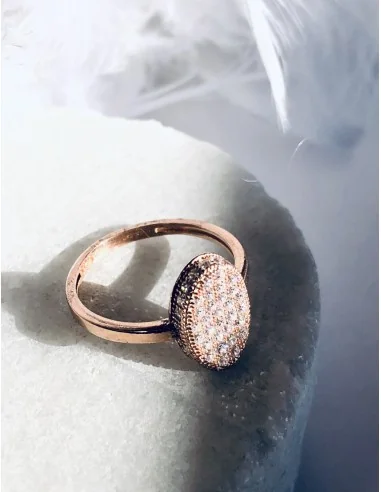 Γυναικείο δαχτυλίδι από ασήμι 925 και ζιργκόν