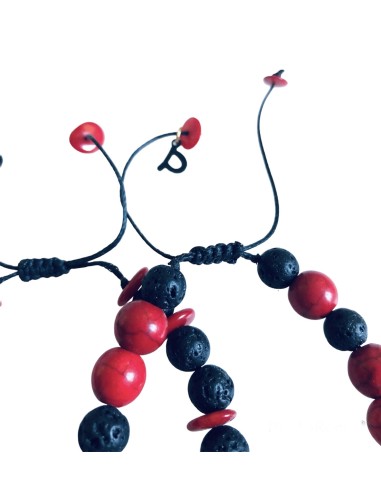 Σετ βραχιόλια από Αχάτη και Κοράλι