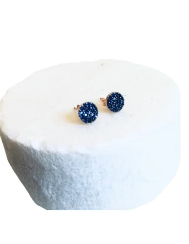 Σκουλαρίκια από ασήμι 925 και μπλε ζιργκόν Oceanic