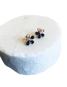 Σκουλαρίκια τετράφυλλο τριφύλλι από ασήμι 925 Quattro 2