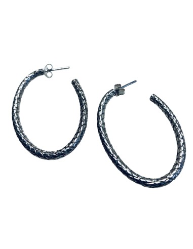 Σκουλαρίκια κρίκοι από ασήμι 925 Diria