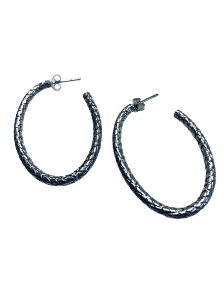 Σκουλαρίκια κρίκοι από ασήμι 925 Diria