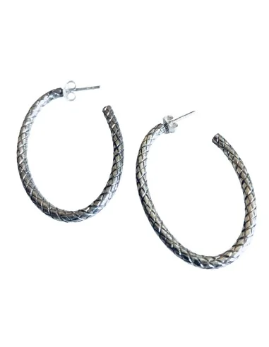 Σκουλαρίκια κρίκοι από ασήμι 925 Diria