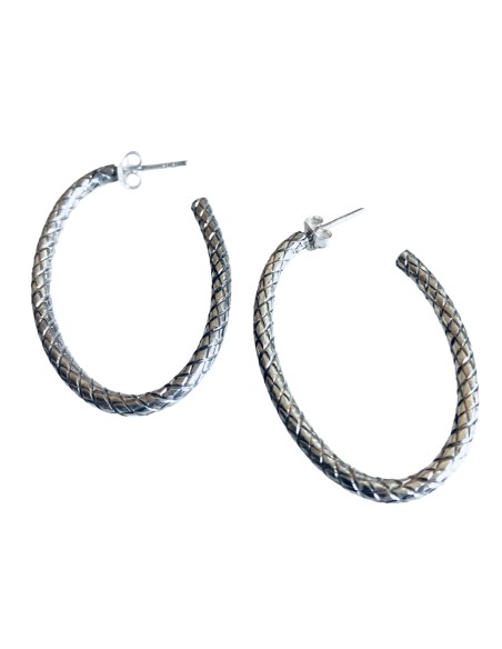 Σκουλαρίκια κρίκοι από ασήμι 925 Diria