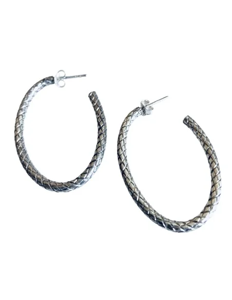 Σκουλαρίκια κρίκοι από ασήμι 925 Diria