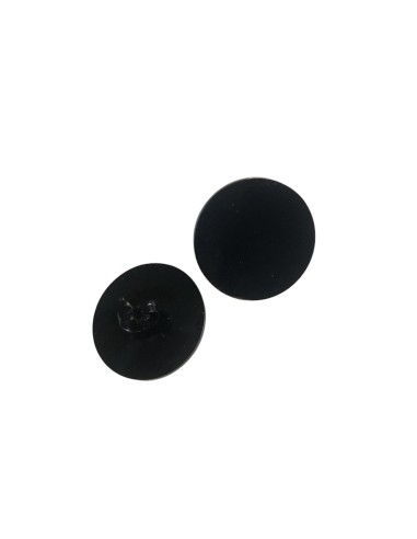 Σκουλαρίκια σε σχήμα κύκλου μαύρο από ατσάλι Kyklos