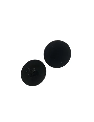 Σκουλαρίκια σε σχήμα κύκλου μαύρο από ατσάλι Kyklos