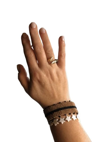 Δαχτυλίδι από επιχρυσωμένο ατσάλι Dori