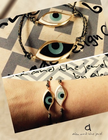 Χειροποίητο βραχιόλι κυματιστό μάτι από...