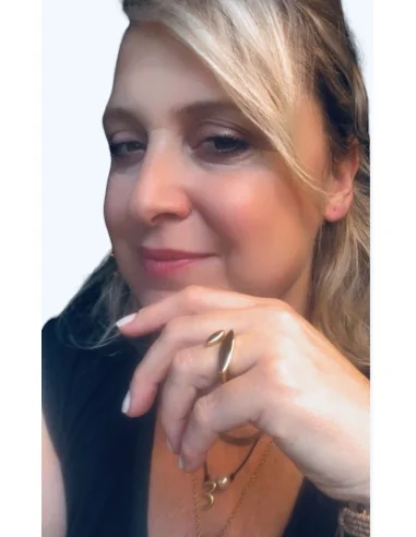 Δαχτυλίδι από επιχρυσωμένο ατσάλι Dori