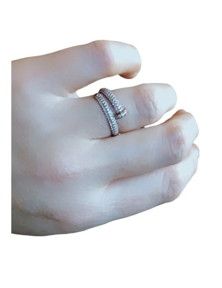 Επίχρυσο δαχτυλίδι από ασήμι 925 Fiona