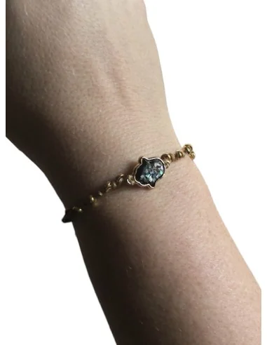 Χειροποίητο βραχιόλι φίλντισι Χέρι της Χάμσα