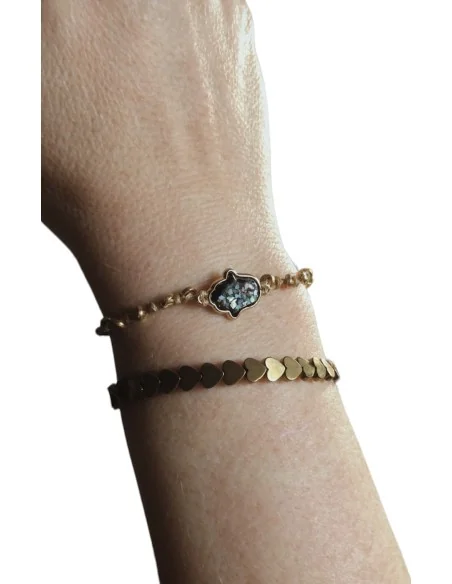 Χειροποίητο βραχιόλι φίλντισι Χέρι της Χάμσα