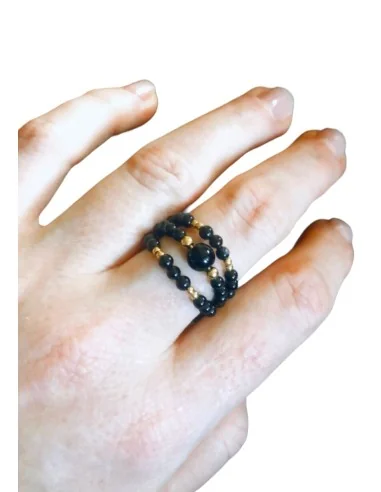 Δαχτυλίδι με πέτρες Όνυχα και αιματίτη Onar