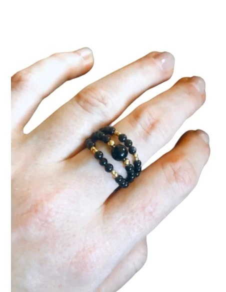 Δαχτυλίδι με πέτρες Όνυχα και αιματίτη Onar