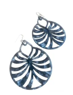 Χειροποίητα statement σκουλαρίκια σε γκρι Salomi 2