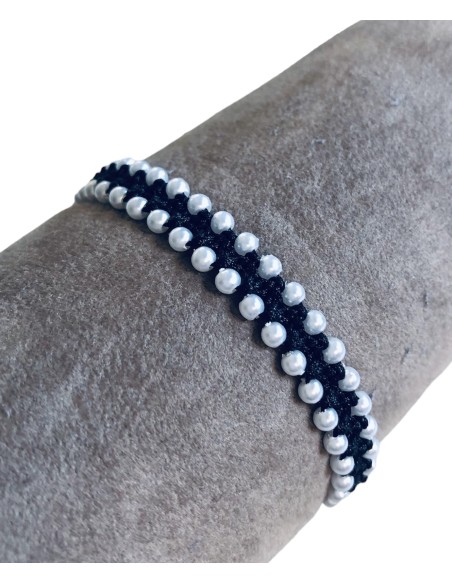 Χειροποίητο μακραμέ βραχιόλι με κρύσταλλα West